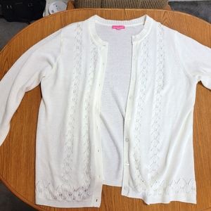 Woman Within White Cardigan